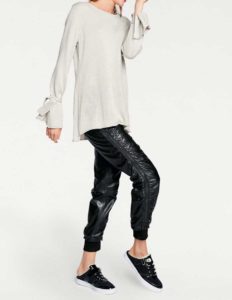 Designer-Lammnappalederhose